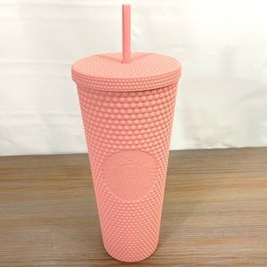 New* 2020 Starbucks Matte Pink Studded Tumbler